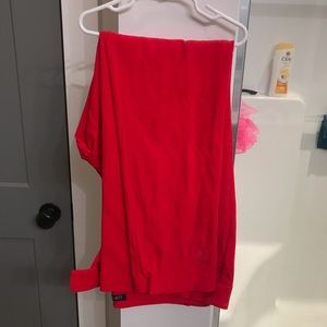 Loft red straight leg dress pants